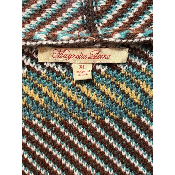 Magnolia Lane Masters Cardigan Women’s XL Sweater Aztec Southwestern Pockets - Picture 3 of 10